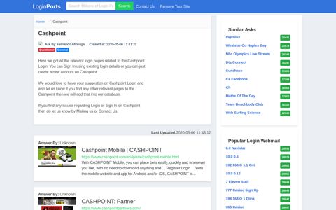 Login Cashpoint or Register New Account - LoginPorts