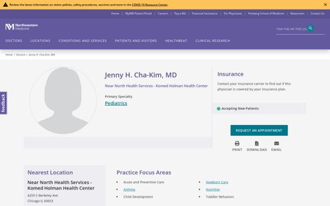 Jenny H. Cha-Kim, MD | Northwestern Medicine