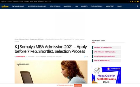 K J Somaiya MBA Admission 2021 - Apply before 7 Feb ...