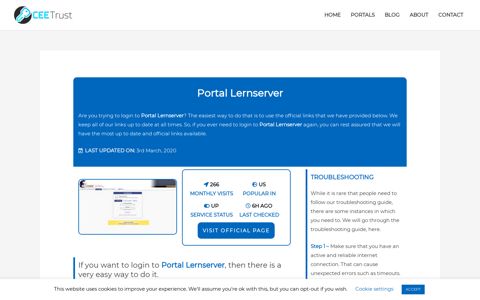 Portal Lernserver - Find Official Portal - CEE Trust
