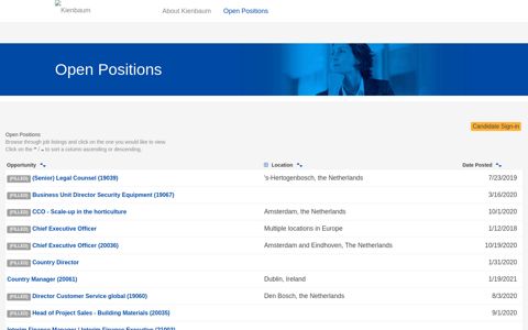 Open Positions - Kienbaum Consultants International