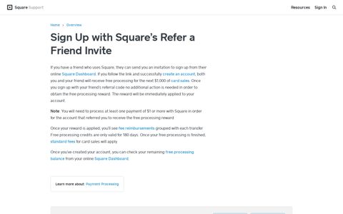 Sign Up with Square's Refer a Friend Invite | Square Support ...