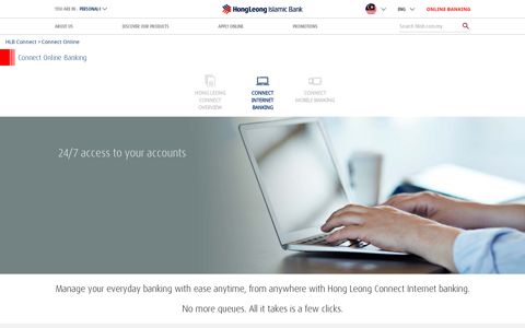 CONNECT Online Banking - Hong Leong Islamic Bank