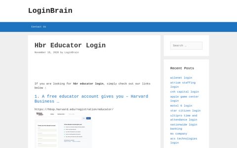 hbr educator login - LoginBrain