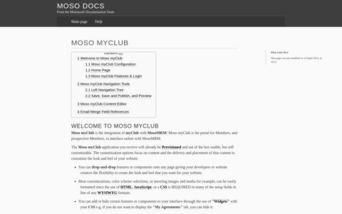 Moso myClub – Moso Docs