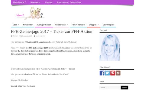 FFH-Zehnerjagd 2017 - Ticker zur FFH-Aktion | MamaZ