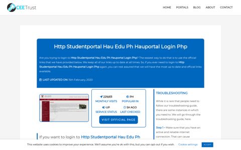 Http Studentportal Hau Edu Ph Hauportal Login Php - Find ...