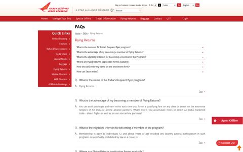 Flying Returns - Air India