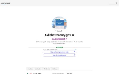 Odishatreasury.gov.in - iOTMS Global Login - iFMS - mx
