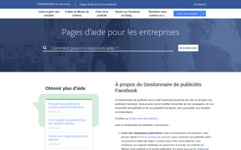 About Facebook Ads Manager | Facebook Business Help Center