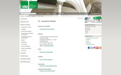 Juristische Fakultät - LMU München