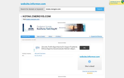 kotak.cnergyis.com at Website Informer. Visit Kotak Cnergyis.