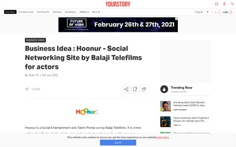 Business Idea : Hoonur - Social Networking Site by Balaji ...