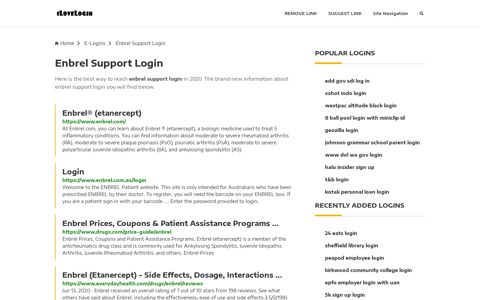 Enbrel Support Login ❤️ One Click Access - iLoveLogin