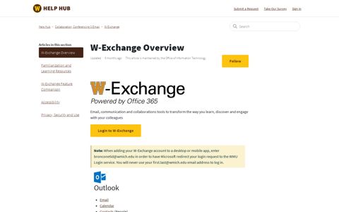 W-Exchange Overview – Help Hub