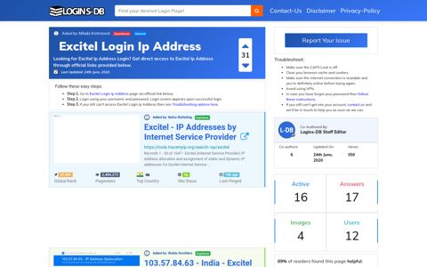 Excitel Login Ip Address - Logins-DB