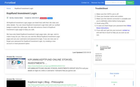 Keptfund Investment Login Page - portal-god.com