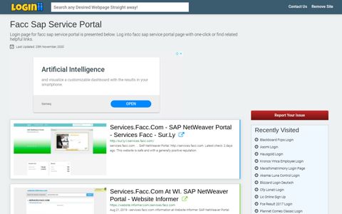 Facc Sap Service Portal - Loginii.com