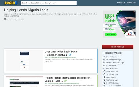 Helping Hands Nigeria Login - Loginii.com