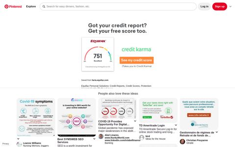 Equifax Personal Solutions: Credit Reports, Credit ... - Pinterest