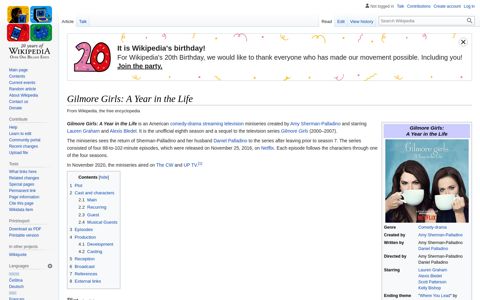 Gilmore Girls: A Year in the Life - Wikipedia
