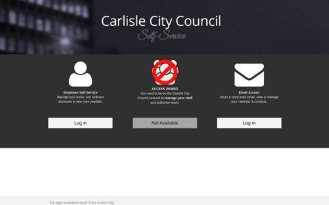 Carlisle City Council Self Service