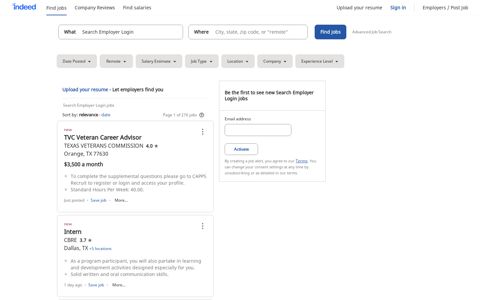 Search Employer Login Jobs, Employment | Indeed.com