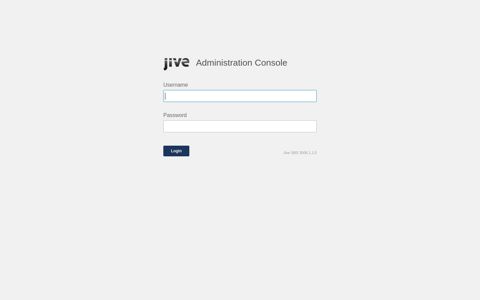 Jive Administration Console - Jive Community