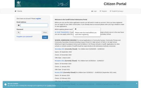 Citizen Portal - Logon