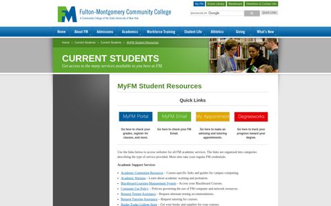 MyFM Student Resources