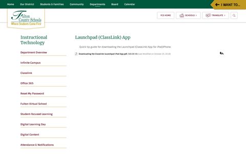 Launchpad (ClassLink) App - Fulton County Schools