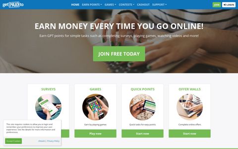 GetPaidTo: Earn money online from home