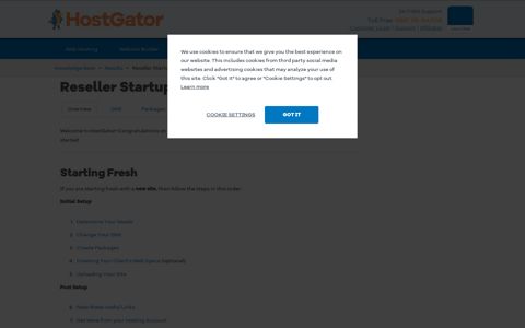 Reseller Startup Guide | HostGator Support