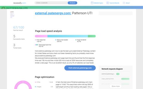 Access external.patenergy.com. Patterson UTI