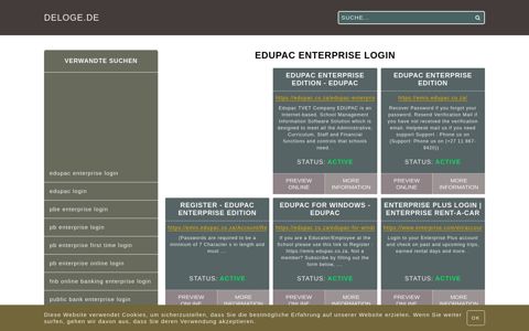 edupac enterprise login - Allgemeine Informationen zum Login