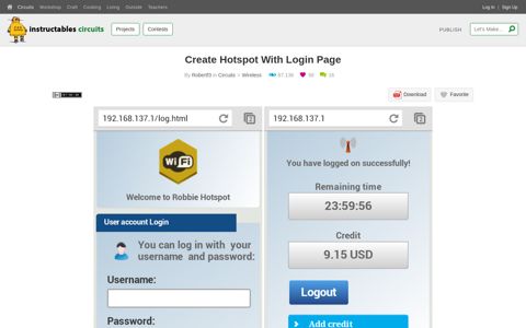 Create Hotspot With Login Page : 4 Steps - Instructables