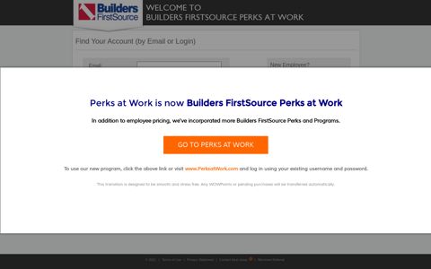 by Email or Login - Builders FirstSource Perks at Work