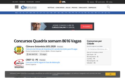 Concursos Instituto Quadrix Quadrix - Lista Atualizada Em 2020