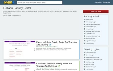 Gallatin Faculty Portal - Loginii.com