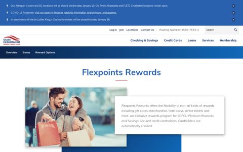 Flexpoints Rewards | Credit Union Card Rewards | SDFCU