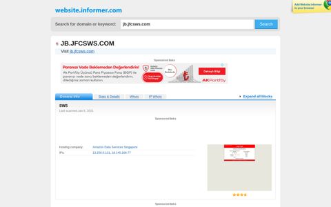 jb.jfcsws.com at Website Informer. SWS. Visit Jb Jfc SWS.