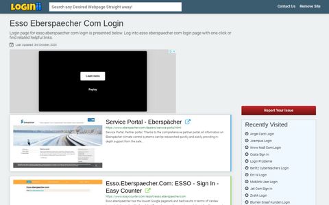 Esso Eberspaecher Com Login - Loginii.com