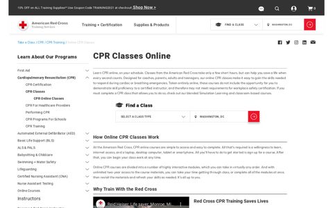 CPR Online Classes | Online CPR Class | Red Cross