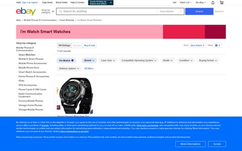 Buy i'm Watch Smart Watches | eBay