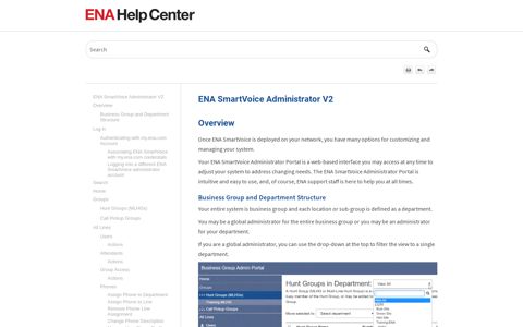ENA SmartVoice Administrator V2 - ENA Help Center