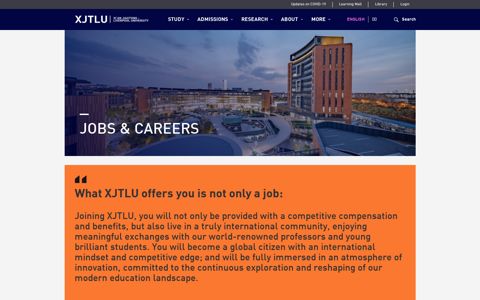 Jobs & careers | About | Xi'an Jiaotong-Liverpool University ...
