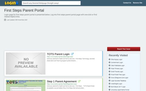 First Steps Parent Portal - Loginii.com