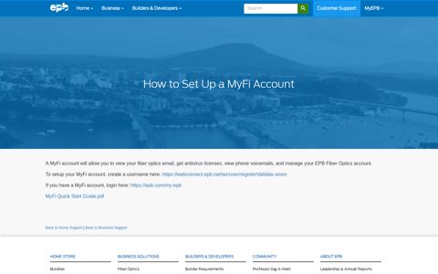 How to Set Up a MyFi Account | EPB