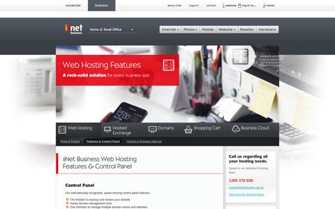 Features — iiNet Web Hosting