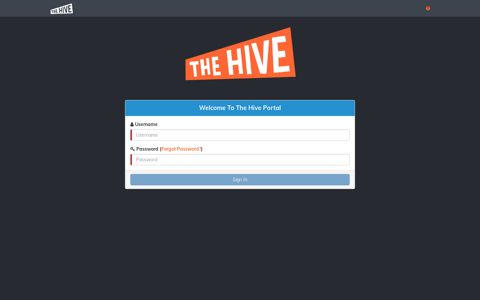 The Hive Portal: Sign In
